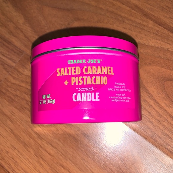 Brand New Trader Joe’s Salted Caramel & Pistachio Scented Candle - Picture 1 of 3